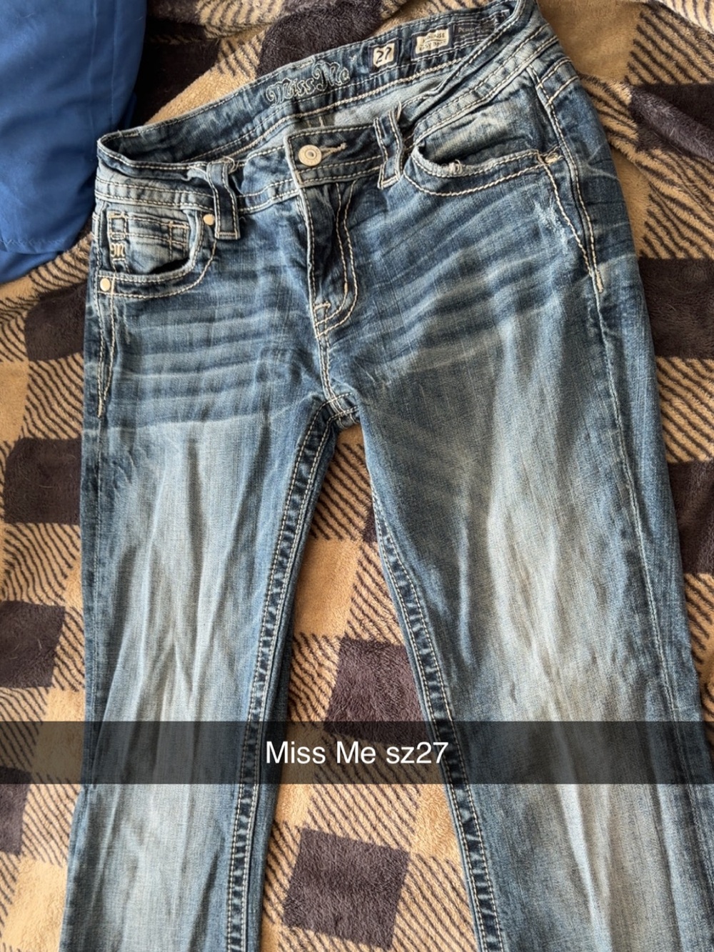 Miss Me Skinny Jeans in Faded Blue Wash